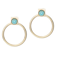 DOT HOOP EARRING