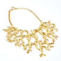 KENNETH JAY LANE CORAL REEF STATEMENT NECKLACE