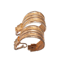 GRAZIANO LARGE GOLDEN HOOP CLIP EARRING
