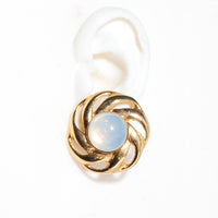 GOLDEN OPAL CLIP EARRINGS
