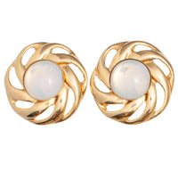 GOLDEN OPAL CLIP EARRINGS