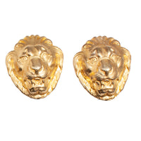 VINTAGE LION HEAD CLIP ON EARRING