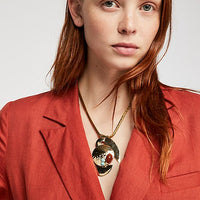 Soleri Pendant in Pine & Midnight