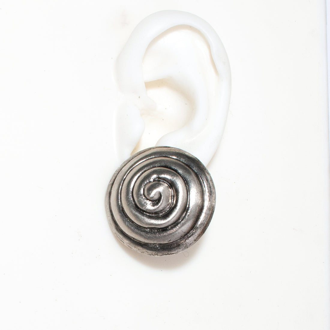 VINTAGE SILVER SWIRL EARRINGS
