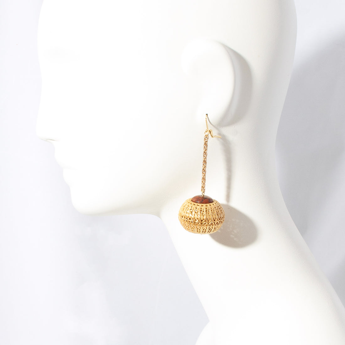 WOVEN ORB EARRING