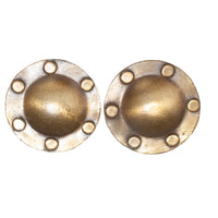 VINTAGE GOLDEN STUDDED DRUM EARRING