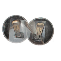 GOLDEN SNAKE SKIN TEXTURED CLIP EARRING