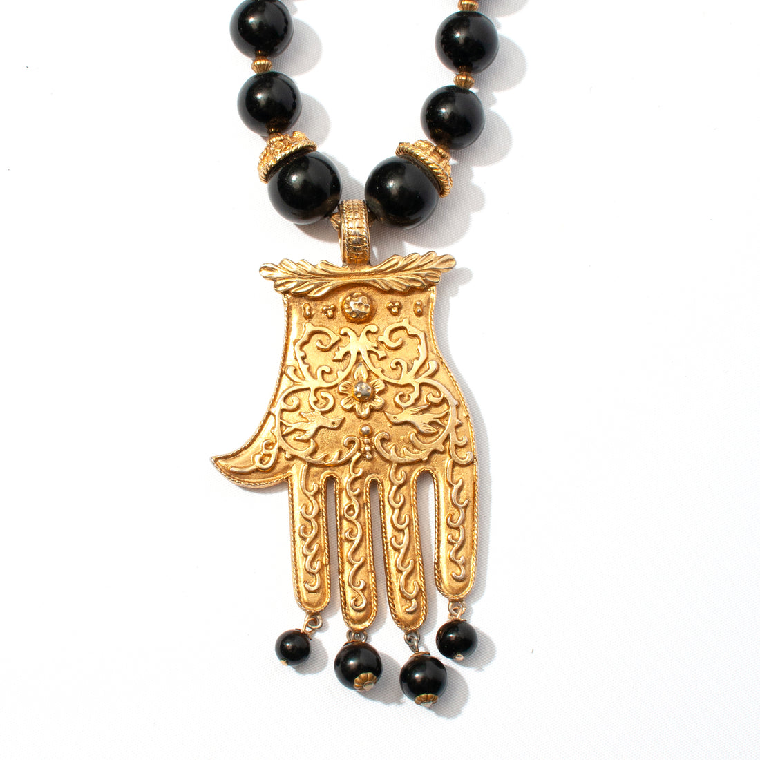 KENNETH JAY LANE HAMSA HAND NECKLACE