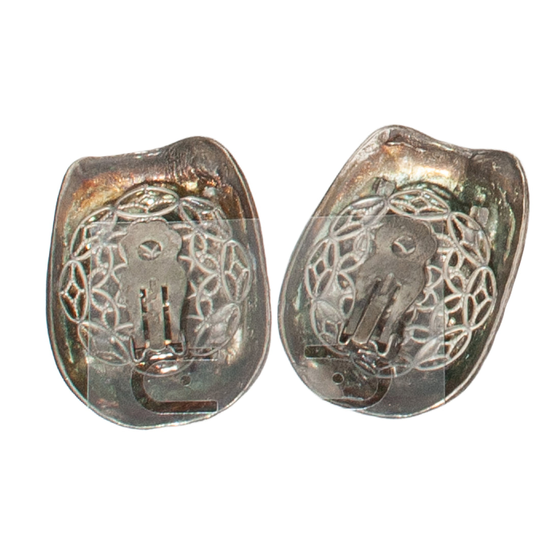 VINTAGE SILVER TORTOISE EARRING