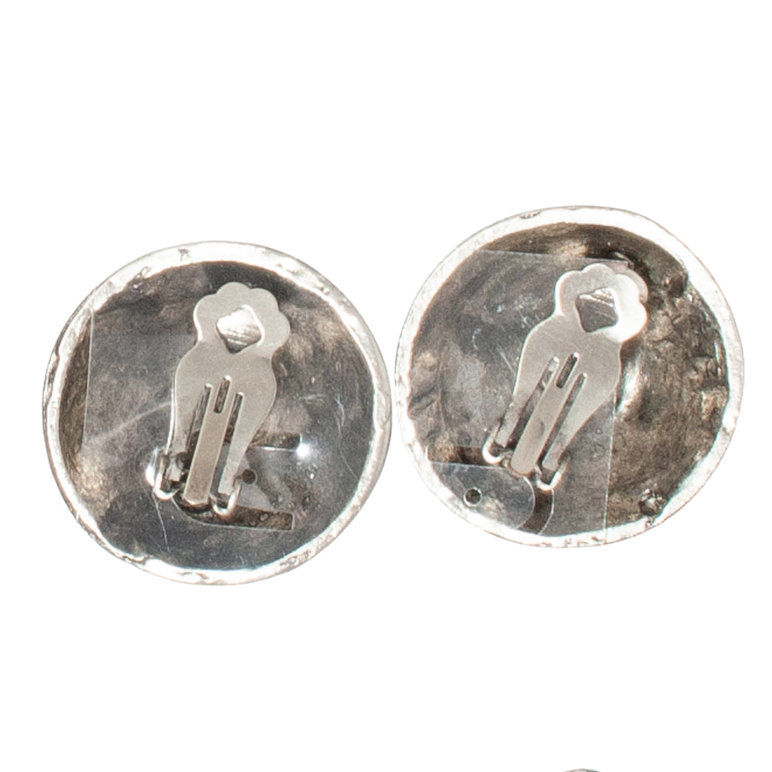 VINTAGE SILVER SWIRL EARRINGS