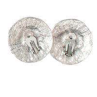 OVERSIZED ANTIQUE FLORAL DETAIL VINTAGE CLIP EARRINGS