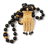 KENNETH JAY LANE HAMSA HAND NECKLACE