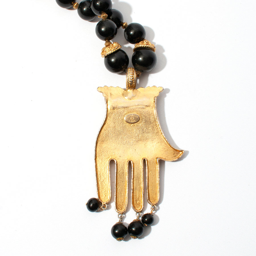 KENNETH JAY LANE HAMSA HAND NECKLACE