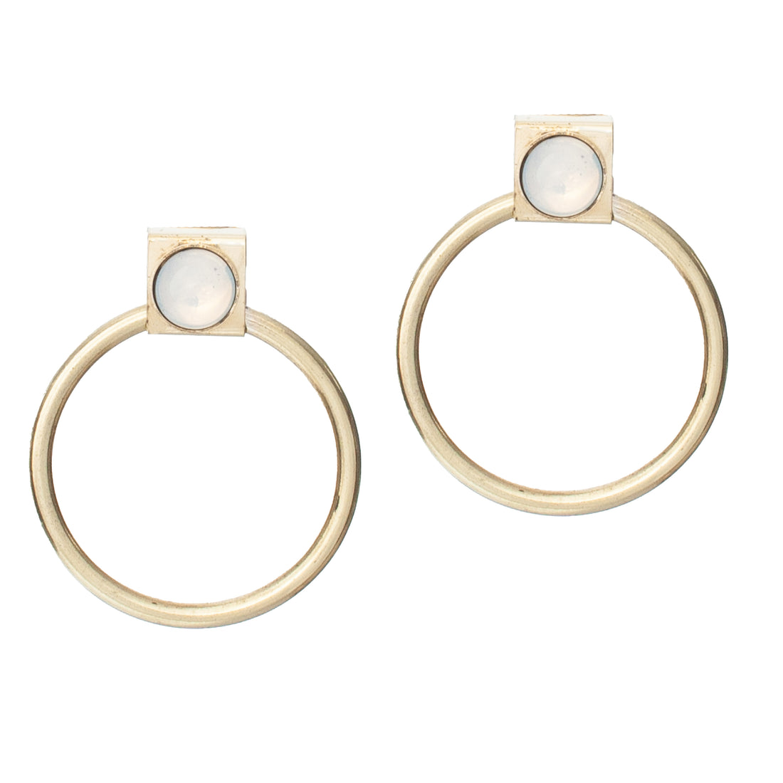 DOT HOOP EARRING