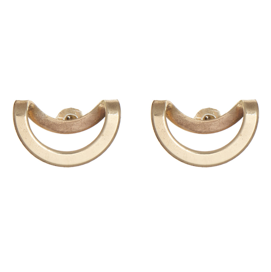 BENT CIRCLE EARRING