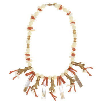 CORAL COLLAR NECKLACE