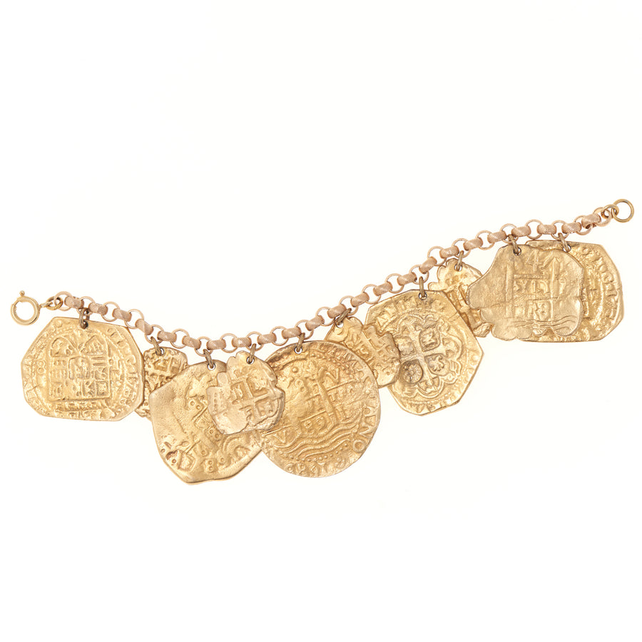 ANCIENT COIN CHARM BRACELET