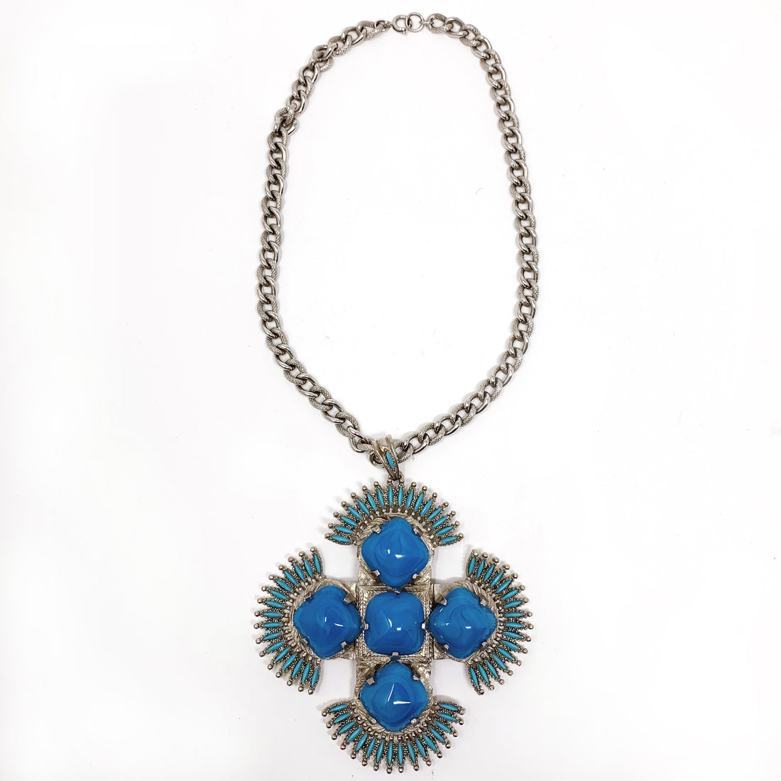 CASTLECLIFF SOUTHWEST: MALTESE PENDANT IN TURQUOISE