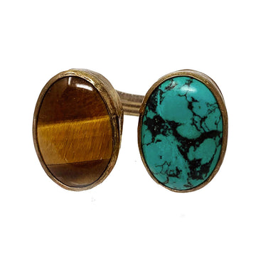TWIN MOON RING