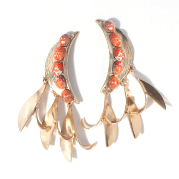 BENNU EARRING // CORAL