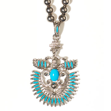 CASTLECLIFF SOUTHWEST: SILVER FEATHER PENDANT