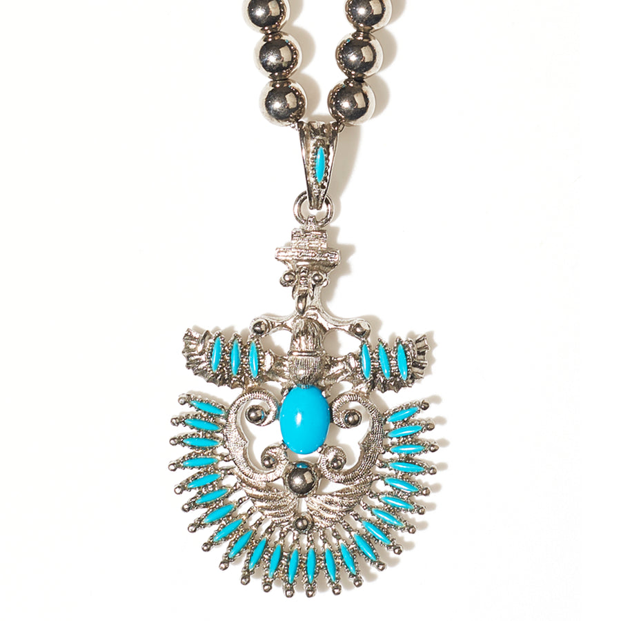 CASTLECLIFF SOUTHWEST: SILVER FEATHER PENDANT