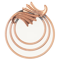 COPPER RENOIR BROOCHES