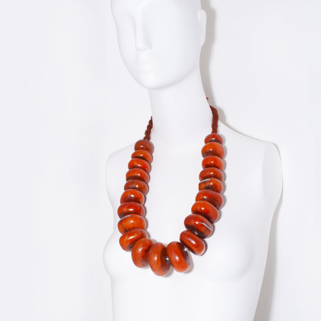 African Amber Resin Necklace