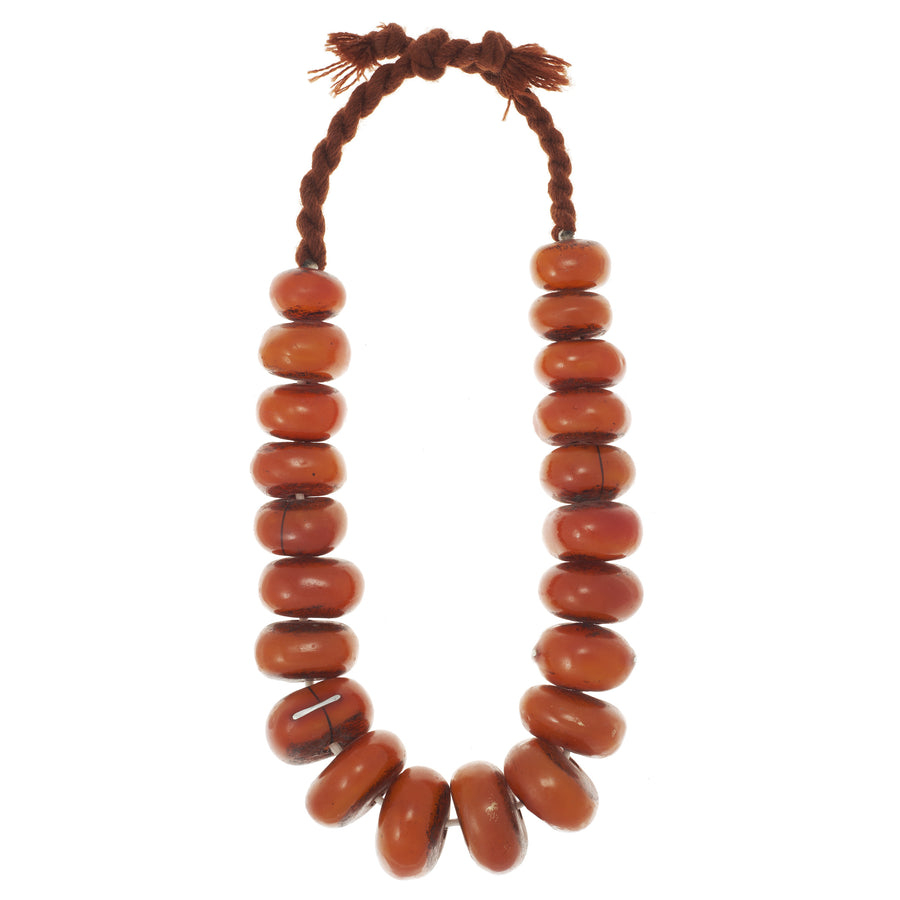 African Amber Resin Necklace